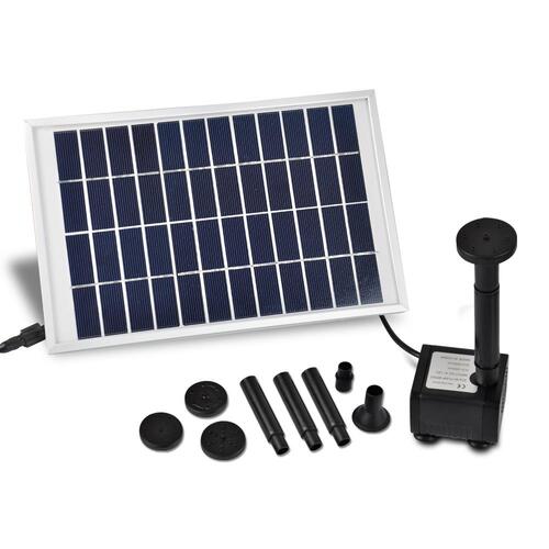 5W Solar Power Fountain Pump Kit Water Feature Submersible Garden Pond Pool