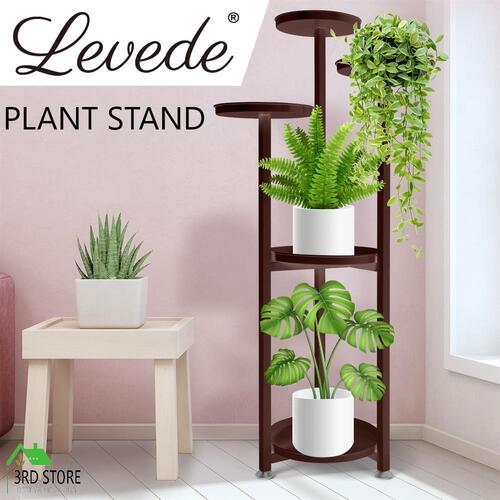 Levede Plant Stand Outdoor Indoor Flower Pots Rack Garden Shelf Bronze 120CM