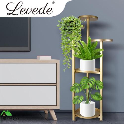 Levede 5 Tier Plant Stand Outdoor Indoor Flower Pots Rack Garden Shelf 100CM GD