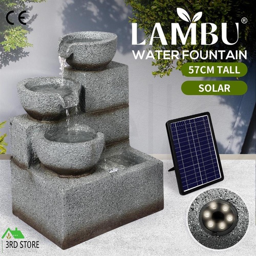 Lambu Solar Fountain Water Bird Bath Power Pump Kit Indoor Garden Outdoor