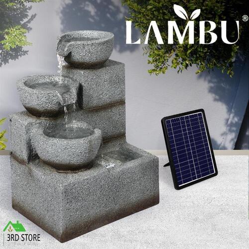 RETURNs Lambu Solar Fountain Water Bird Bath Power Pump Kit Indoor Garden Outdoor