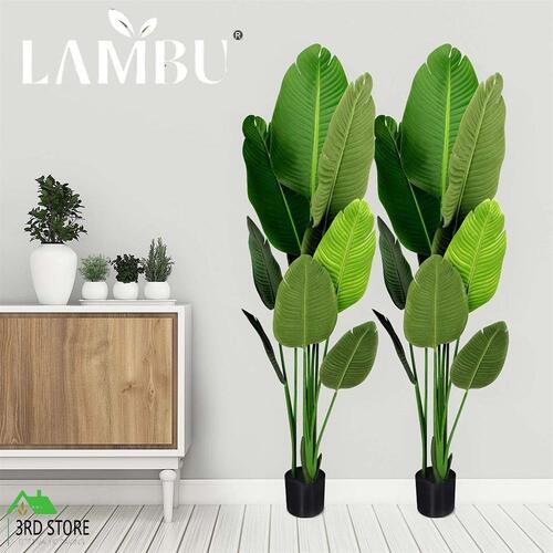 Lambu 160cm Artificial Plants Tree Room Garden Indoor Outdoor Fake Home Decor x2