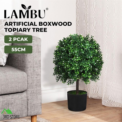 Lambu Artificial Boxwood Topiary Ball Tree