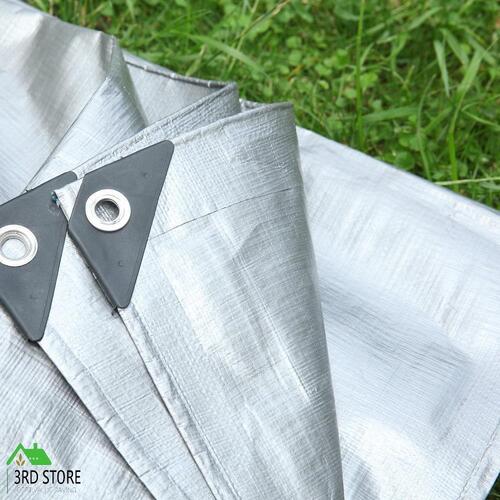 Heavy Duty Tarps Tarpaulin Shelter Camping Tent Boat Cover Waterproof 7.3x9.1M