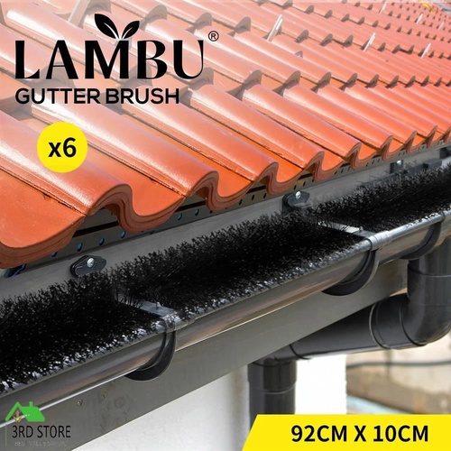 6 Pcs 92x10cm Heavy Duty  Garden Gutter Brush Guard with Long Service Life
