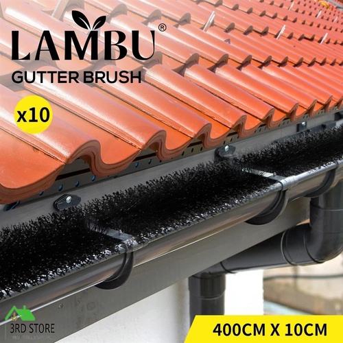 Lambu Gutter Brush Guard Leaf Twigs Heavy Duty Filter Garden 400cmx10cm Home X10