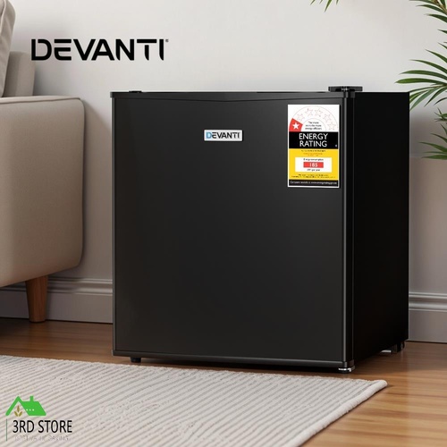 Devanti 31L Small Upright Freezer Vertical Freezer Black