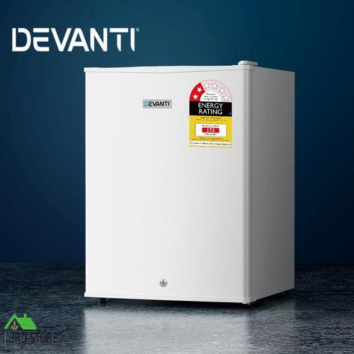 RETURNs Devanti Upright Freezer Portable Refrigerator Home Office Mini Fridge Cooler 60L