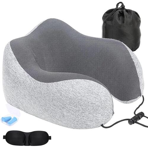 Pain Relief Memory Foam Neck Pillow for Travel in Car U Shape Travel Pillow Airp