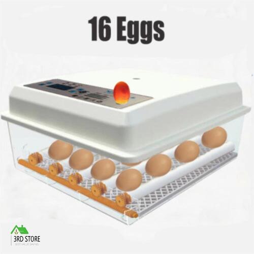 16 Egg Incubator Fully Automatic Digital Thermostat Chicken Eggs Poultry