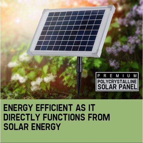 Protege 50W Solar Powered Fountain Submersible Water Pump Pond Kit Power Garden