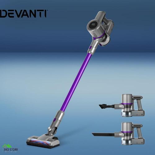 Devanti Handheld Vacuum Cleaner Cordless Bagless Stick Handstick Car Vac 2-Speed