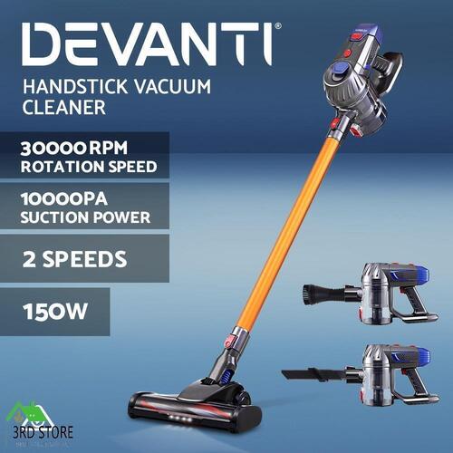 RETURNs Devanti Handheld Vacuum Cleaner Cordless Bagless Stick Handstick Vac Recharge