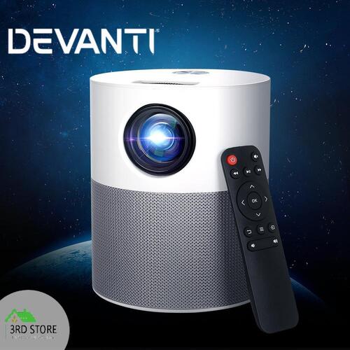 Devanti Portable Wifi Video Projector 1080P Home Theater Screen Cast HDMI