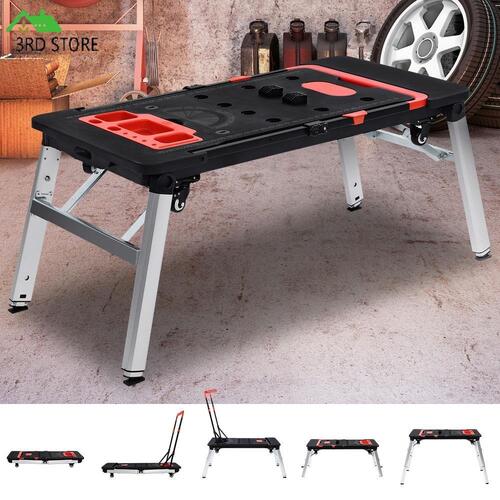 7in1 Multi-Function Stand Universal Adjustable Portable Sawhorse Workbench Table