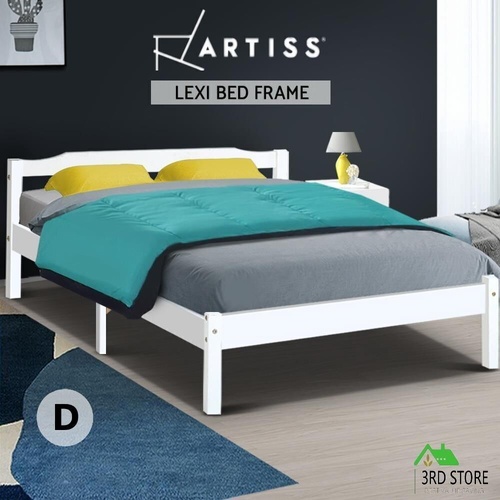 Artiss Bed Frame Double Full Size Wooden Mattress Base Timber Platform