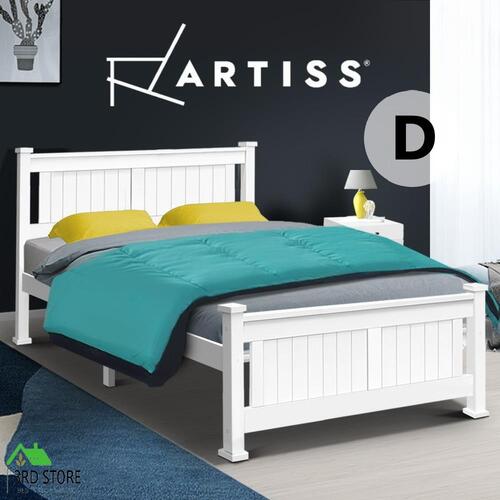 Artiss Bed Frame Double Wooden Timber RIO Kids Adults Mattress Base Size