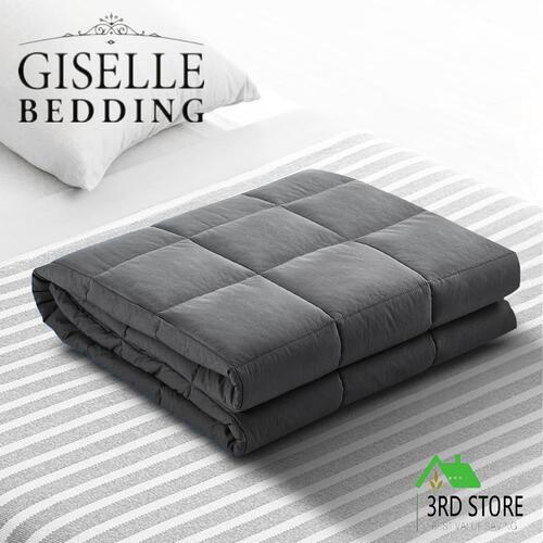 Giselle Weighted Blanket 5KG Kids Adult Gravity Blanket Relax Grey