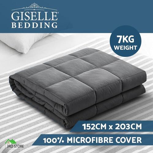 Giselle Bedding 7KG Cotton Weighted Gravity Blanket Deep Relax Adult DG