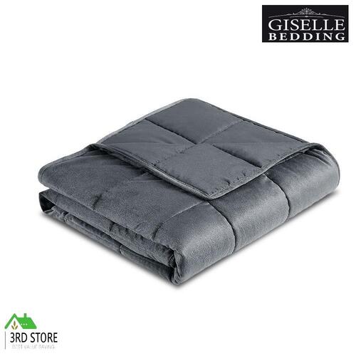 Giselle Bedding 9KG Weighted Blanket Heavy Gravity Minky Cover Relax Calm Adult
