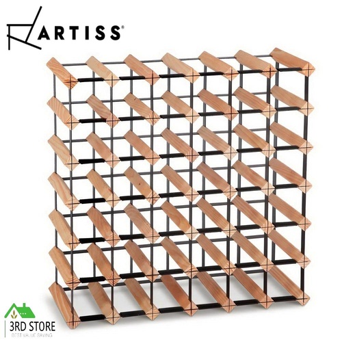 Artiss 42 Bottle Timber Wine Rack Wooden Storage System Cellar Organiser Stand