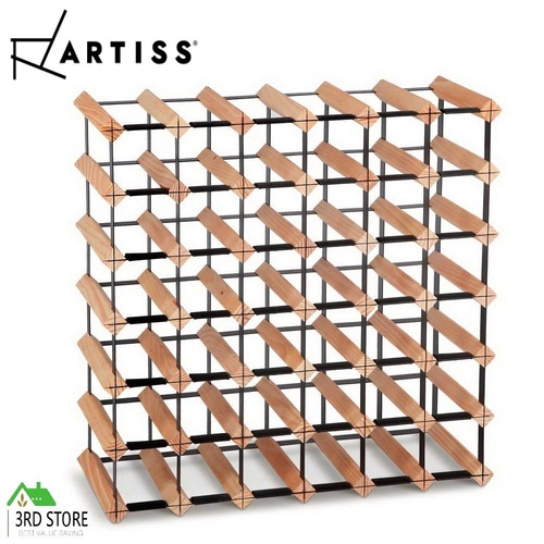 Artiss 42 Bottle Timber Wine Rack Wooden Storage System Cellar Organiser Stand