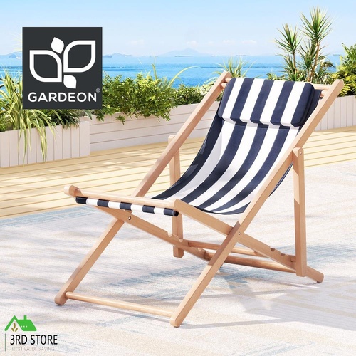 Gardeon Outdoor Furniture Sun Lounge Chairs Deck Chair Folding Wooden Patio