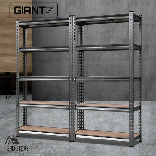 RETURNs Giantz 2x1.5M Warehouse Rack Shelving Racking Storage Steel Garage Shelves