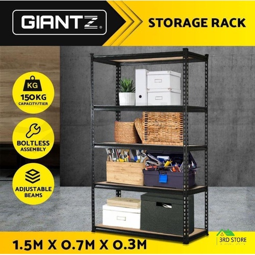 Giantz 1.5M Garage Shelving Warehouse Rack Pallet Racking Storage Shelves Steel