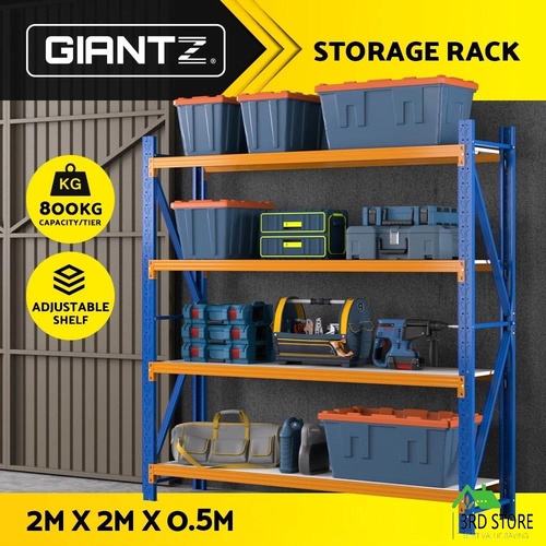 Giantz 2MX2M Garage Shelving Warehouse Rack Racking Pallet Storage Shelves Steel