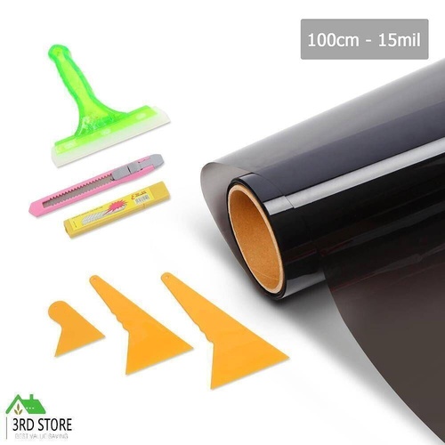 Giantz Window Tint Film 15%  VLT Car Home 100cm X 30m Tinting Tools