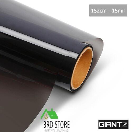 Window Tint Film Black Roll 15% VLT Car Auto Home 152cm X 30m Tinting Tools