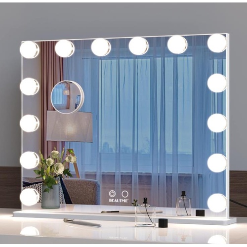 Hollywood Mirror Makeup Vanity Mirror with Lights,Large Dressing Illuminated Cos