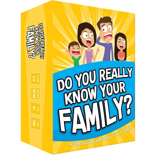 Do You Really Know Your Family? A Fun Family Card Game