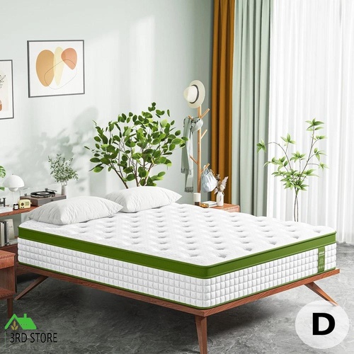 BedStory Double Mattress 34cm Medium - Hybrid Mattress for Pressure Relief Motion Isolation