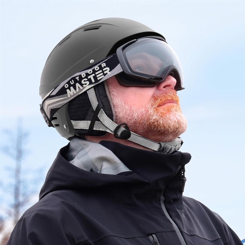 OutdoorMaster Kelvin II Ski Helmet - Snow Sport Helmet Snowboard Helmet for Men