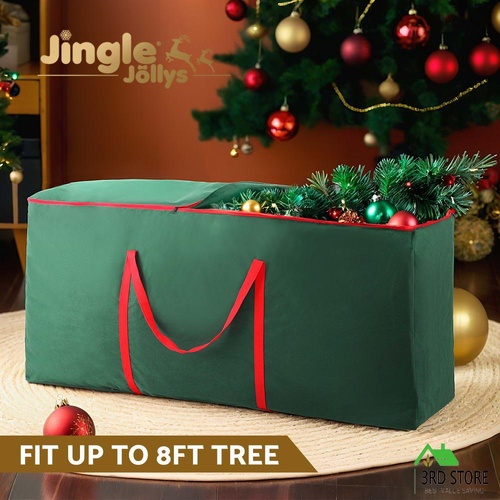 Jingle Jollys Christmas Tree Storage Bag Fits Up to 8ft Tree Xmas Bag Green