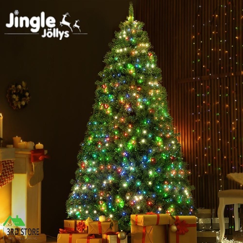 Jingle Jollys Christmas Tree 1.8m RGB Remote LED Tree Party Decoration 890 Tips