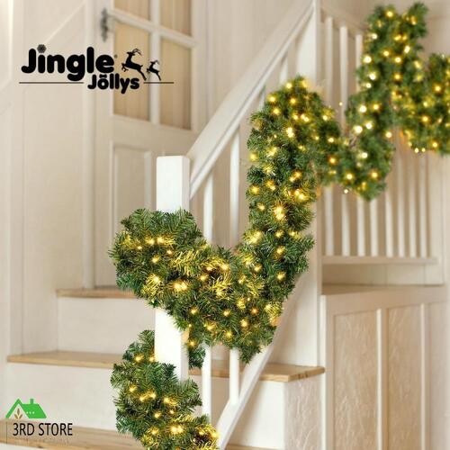 Jingle Jollys 10M Christmas Garland LED Lights Party Xmas Decorations 700 TIPS