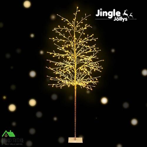 Jingle Jollys Solar Christmas Tree 2.1M 480 LED Trees With Lights Warm White