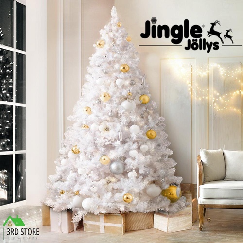 Jingle Jollys White Christmas Tree Xmas Decorations Home Decor 2.1M 7FT