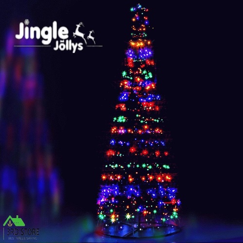 Jingle Jollys Solar Power Christmas Tree 3.6M 400 LED Xmas Trees 8 Light Modes
