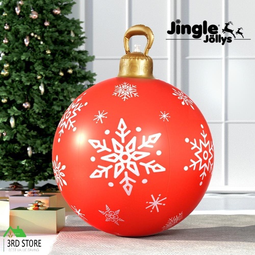 Jingle Jollys Christmas Inflatable Ball 60cm Decoration Giant Bauble Gold