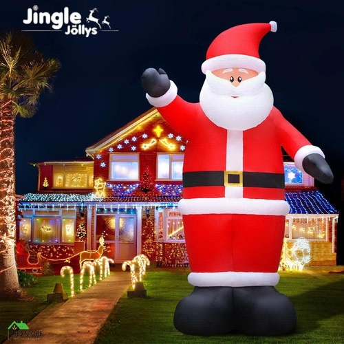 Jingle Jollys 5M Christmas Inflatable Santa Decorations Outdoor Air-Power Light