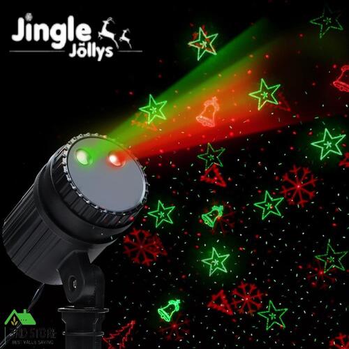 Jingle Jollys Moving LED Lights Laser Projector Landscape Lamp Christmas Decor