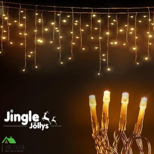 Jingle Jollys 800 LED Icicle Lights Christmas Outdoor Fairy String Party Wedding
