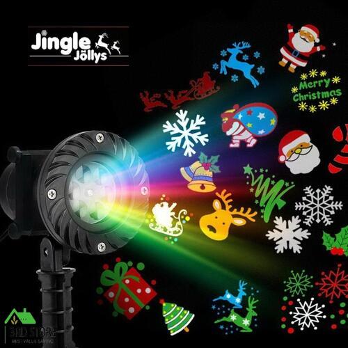 Jingle Jollys Christmas Projector Laser Lights Moving LED Landscape Lamp Outdoor