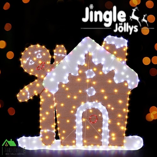 Jingle Jollys Christmas Lights Gingerbread Motif 330 LED Fairy Light Decoration