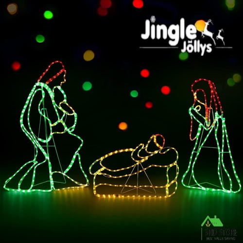 Jingle Jollys Christmas Lights 112cm Motif 552 LED Rope Light Outdoor Decoration
