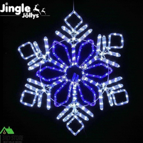 Jingle Jollys Christmas Lights Motif LED Light Outdoor Decorations 82cm Snow